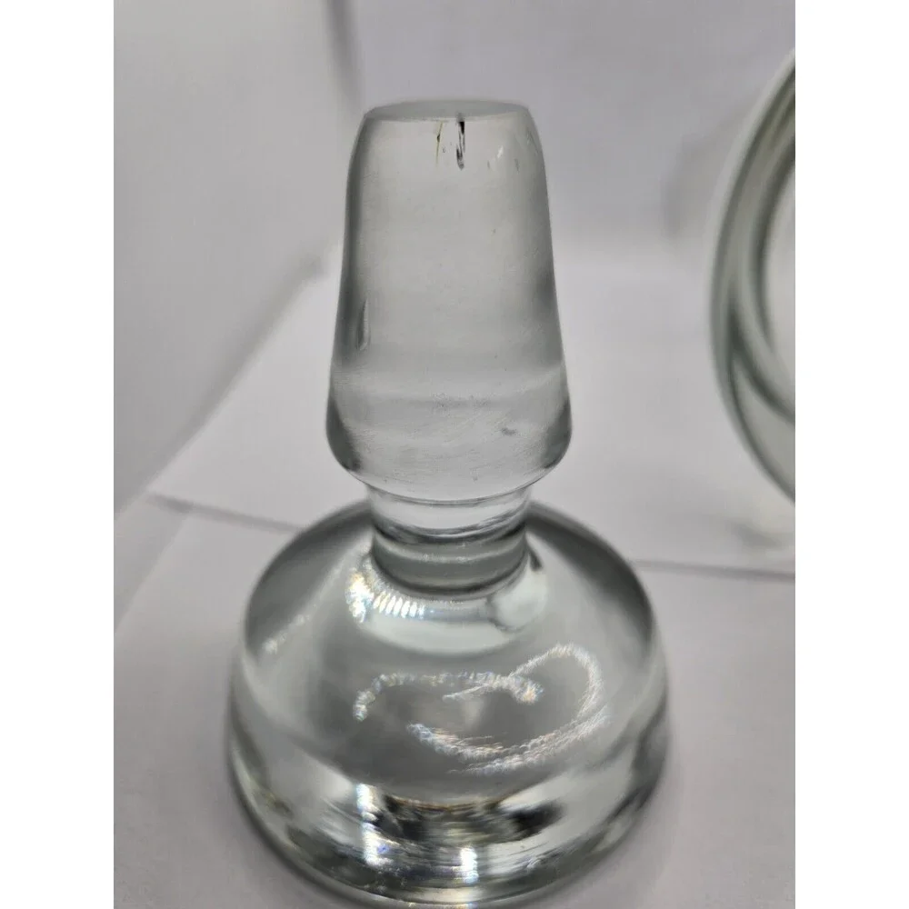 Vintage Crystal Liquor Decanter Bottle With Stopper Heavy No chips or cracks